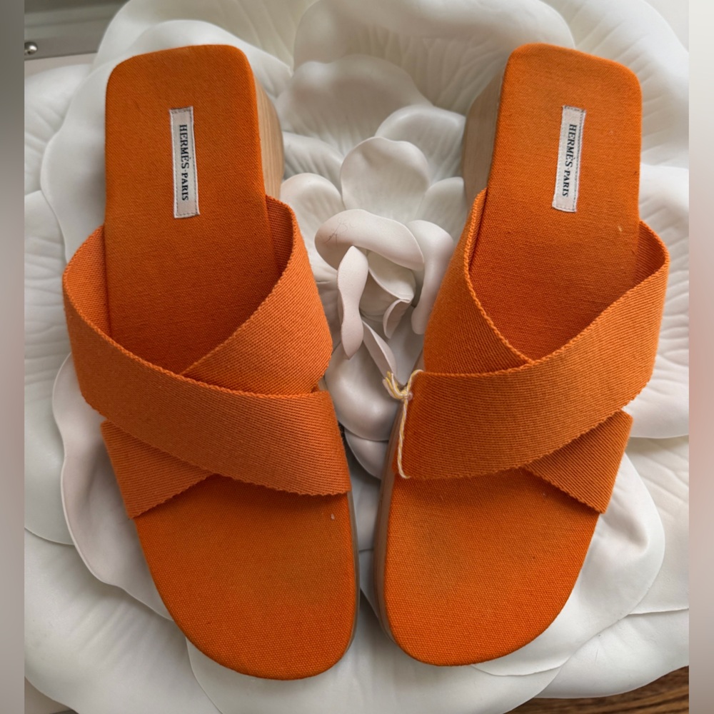 Hermes Orange Women's Sandals